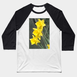 Yellow Daffodils Baseball T-Shirt